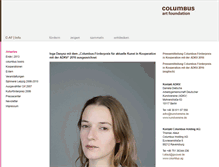 Tablet Screenshot of columbus-artfoundation.de